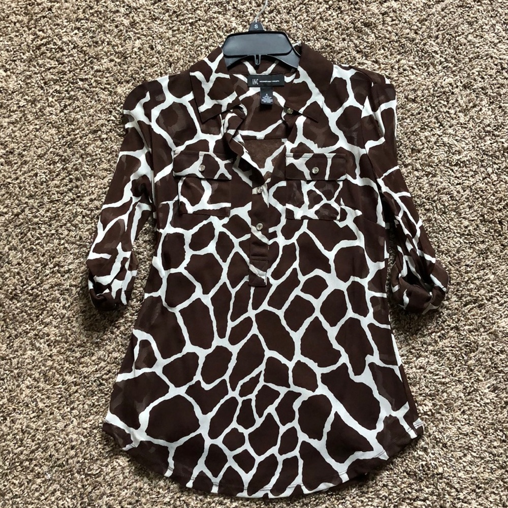 Animal print top